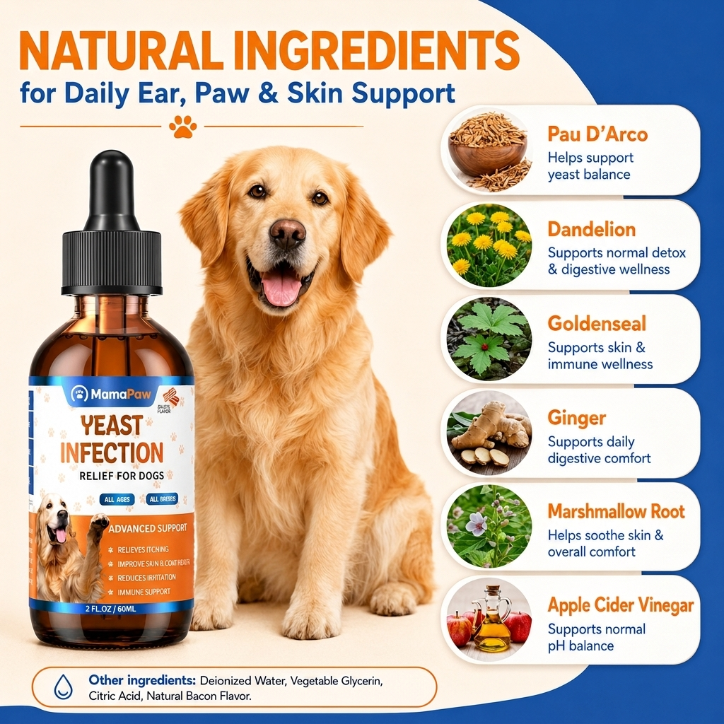 MamaPaw | Ear, Paw & Skin Support Drops for Dogs