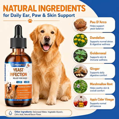 MamaPaw | Ear, Paw & Skin Support Drops for Dogs